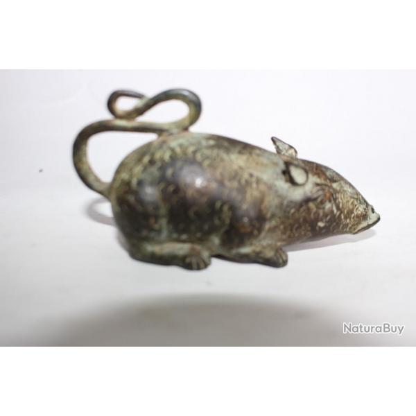 CHINE sculpture animaliere antique rat bronze