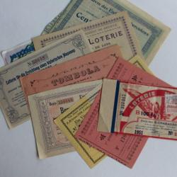 Anciens Billets de Loterie et Tombola (9)