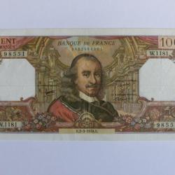 Billet 100 Francs Corneille type 1964, 2-3-1978