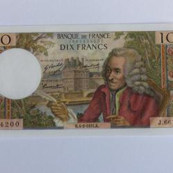 Billet 10 Francs Voltaire type 1963, 4-2-1971