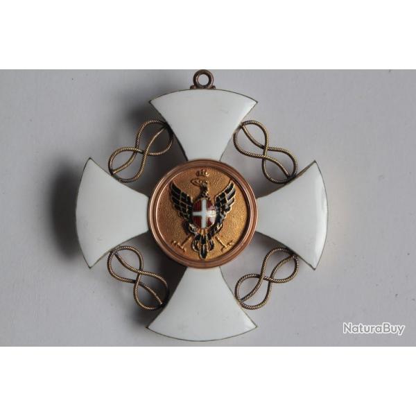 Dcoration Ordre de la Couronne d'Italie Croix de commandeur or maill