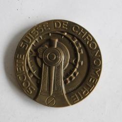 Médaille SOCIETE SUISSE DE CHRONOMETRIE 1938 horlogerie montre