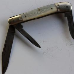 Ancien couteau pliant nacre souvenir ZURICH