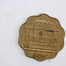 Jeton 10 centimes Tramways Genève - Veyrier 1896