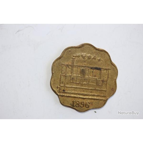 Jeton 10 centimes Tramways Genve - Veyrier 1896