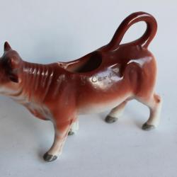 Pot a crème porcelaine souvenir  St Cergue  vache Art de la table