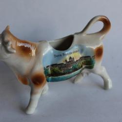 Pot a crème porcelaine souvenir " Bern Bundeshaus " vache