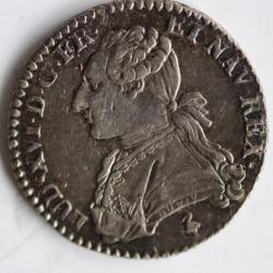 Piece de monnaie argent 1/10 Ecu 1778 A Louis XVI