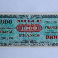 Billet 1000 Francs verso France type 1945 France