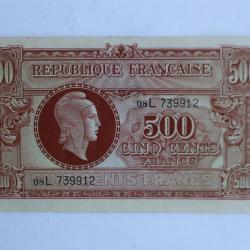 Billet 500 Francs Marianne type 1945 France SUP