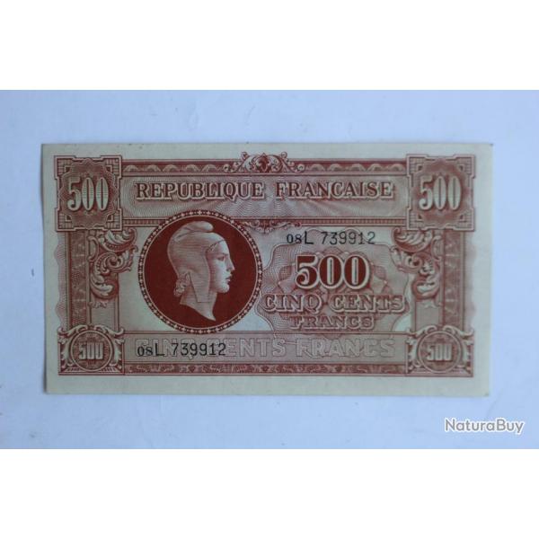 Billet 500 Francs Marianne type 1945 France