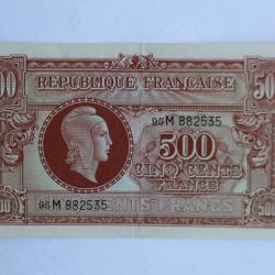 Billet 500 Francs Marianne type 1945 France SUP