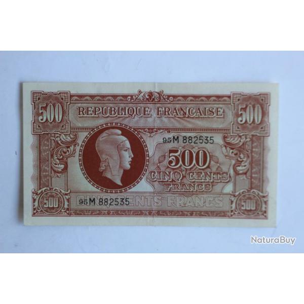 Billet 500 Francs Marianne type 1945 France
