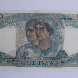 Billet 1000 Francs Minerve et Hercule type 1945 France 03-10-1946