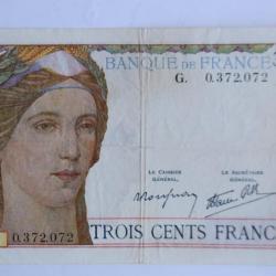 Billet 300 Francs type 1938 France 6-10-1948