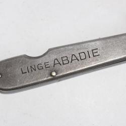 Ancien couteau a systeme pub  Linge ABADIE  Paul A.Henckels