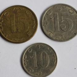 Trois jetons Cie Genevoise des Tramways Electriques 1900