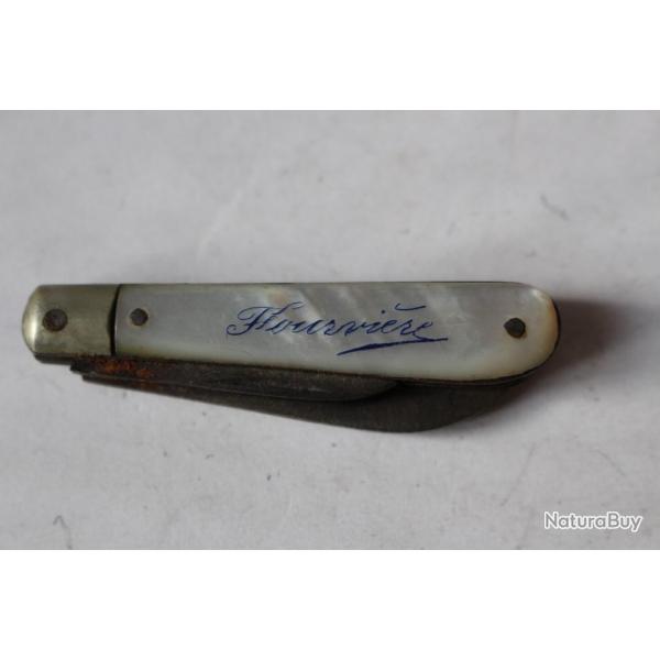 Couteau pliant nacre souvenir Fourvière