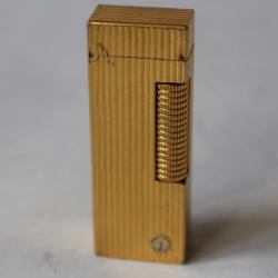 Briquet DUNHILL gaz plaqué or tabac objets du fumeur