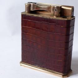 Briquet de table DUPONT Jeroboam croco brun Tabac Objets du fumeur