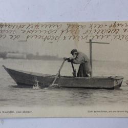 CPA Vieux pêcheur Neuchâtel Suisse