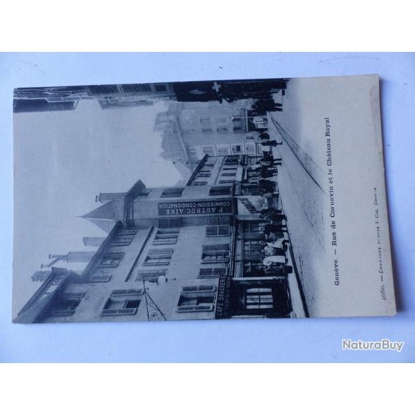 CPA Rue de cornavin et le Chteau Royal