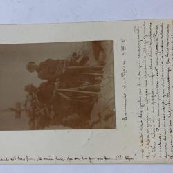 CPA photo Alpiniste au sommet du Besso Suisse 1916
