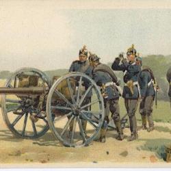 CPA militaire illustrée - Militaria