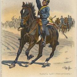 CPA militaire illustrée - Militaria - Batterie Halt