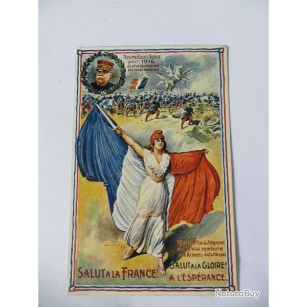 CPA Salut a la Gloire, Salut a la France, A L'Esprance