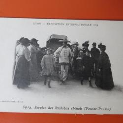 CPA 69 Lyon Exposition Internationale 1914 - Rickshas Chinois