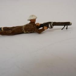 Soldat Militaire tireur couché Fusil Mitrailleur DURSO