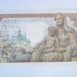 Billet de 1000 F DEMETER Français 11-2-1943 A.3779