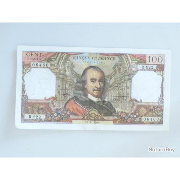 Billet 100 Francs CORNEILLE S.2-1.1976.S. R.922 06460