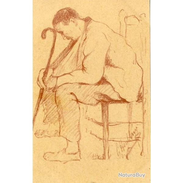 CPA CROIX ROUGE Croquis d'hpital vendu au profit des blesses militaire