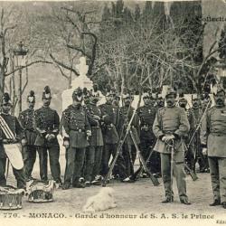 CPA Militaria Régiment MONACO Garde d'honneur de S. A. S. Le Prince
