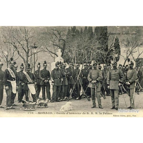 CPA Militaria Rgiment MONACO Garde d'honneur de S. A. S. Le Prince
