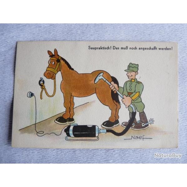 CPA illustre NAEF Satire Guerre Militaria Carte Postale