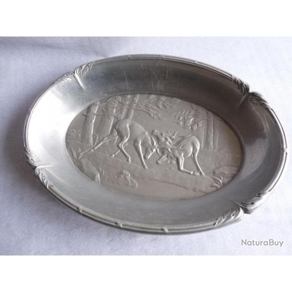 Corbeille  pain aluminium Chasse