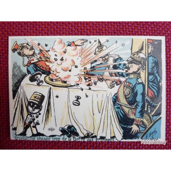 CPA illustre UGD A. Satire Militaire Guerre