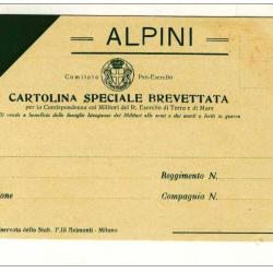 CP Italia correspondance Militaire Alpini Comitato