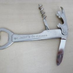 Tire-bouchon Publicité JACOT Couteau