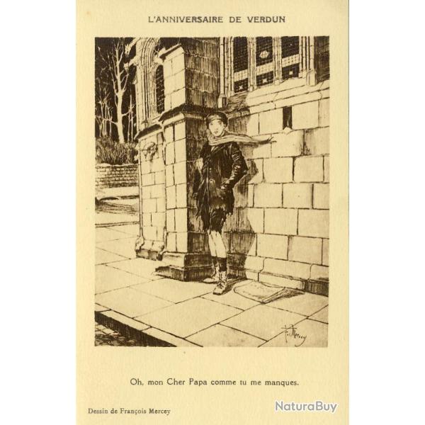 CPA illustre Franois MERCEY Guerre Mort vivant Patrie Satire RARE