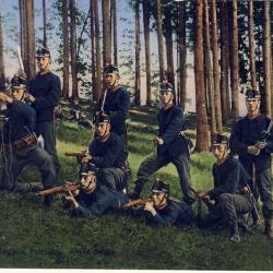 CPA Militaria Suisse Guerre Infanterie Patrouille