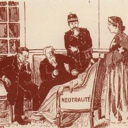 CPA illustrée Militaria La consultation Médecin Neutralité Suisse