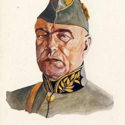 CPA illustrée Emil NAFER Serie Schweizer militärtypen Suisses Guerre 1914-18 N°232