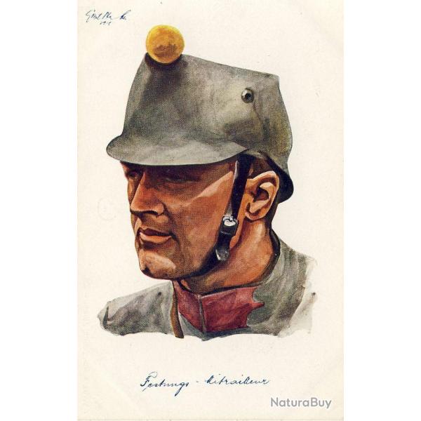 CPA illustre Emil NAFER Serie Schweizer militrtypen Suisses Guerre N228