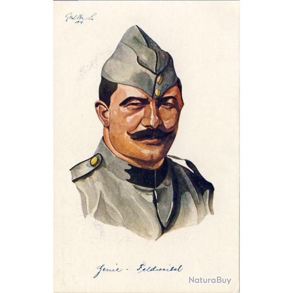 CPA illustre Emil NAFER Serie Schweizer militrtypen Suisses Guerre N231