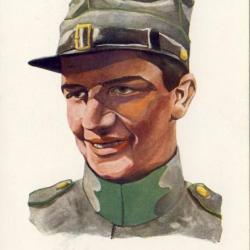 CPA illustrée Emil NAFER Serie Schweizer militärtypen Suisses Guerre 1914-18 N°225