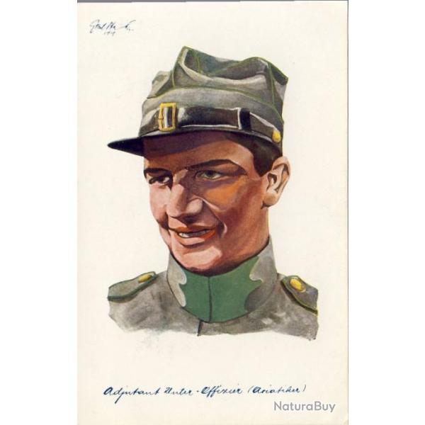 CPA illustre Emil NAFER Serie Schweizer militrtypen Suisses Guerre 1914-18 N225